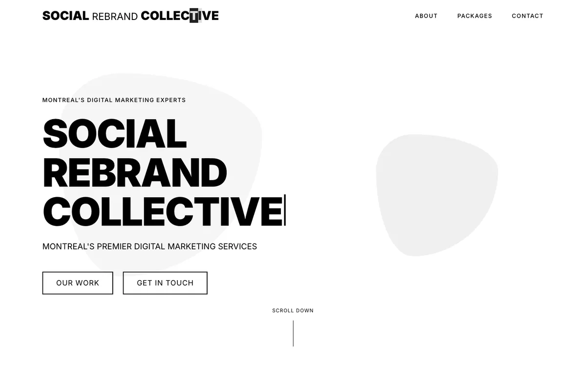 Social Rebrand Collective website